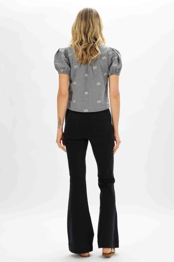 Judy Blue, High Rise Trouser Flare Denim