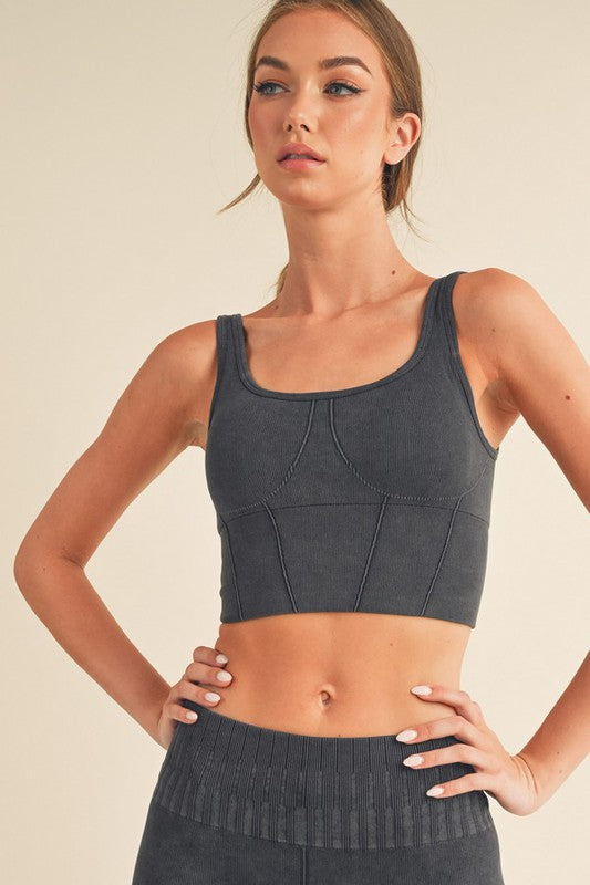 Women's Ultra-Comfort Ribbed Sports Bra