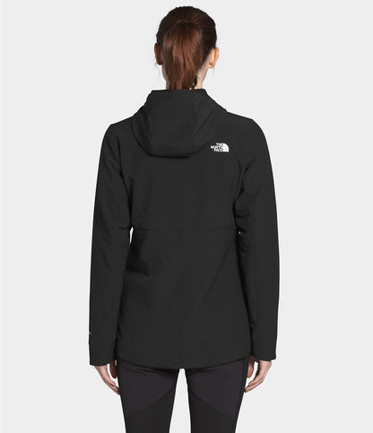 Back View, The North Face Women's Shelbe Raschel Hoodie In Black