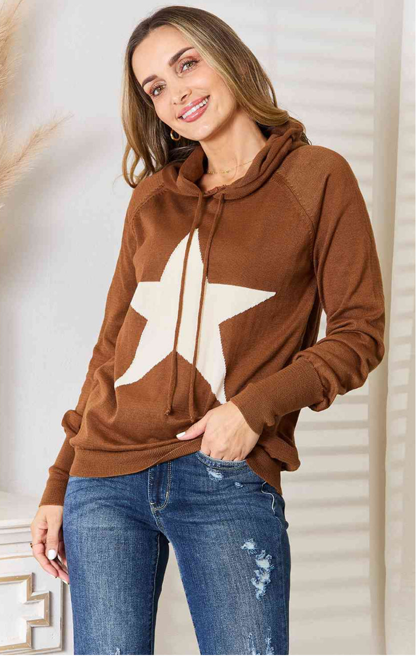 HEIMISH USA, Star Graphic Hooded Sweater