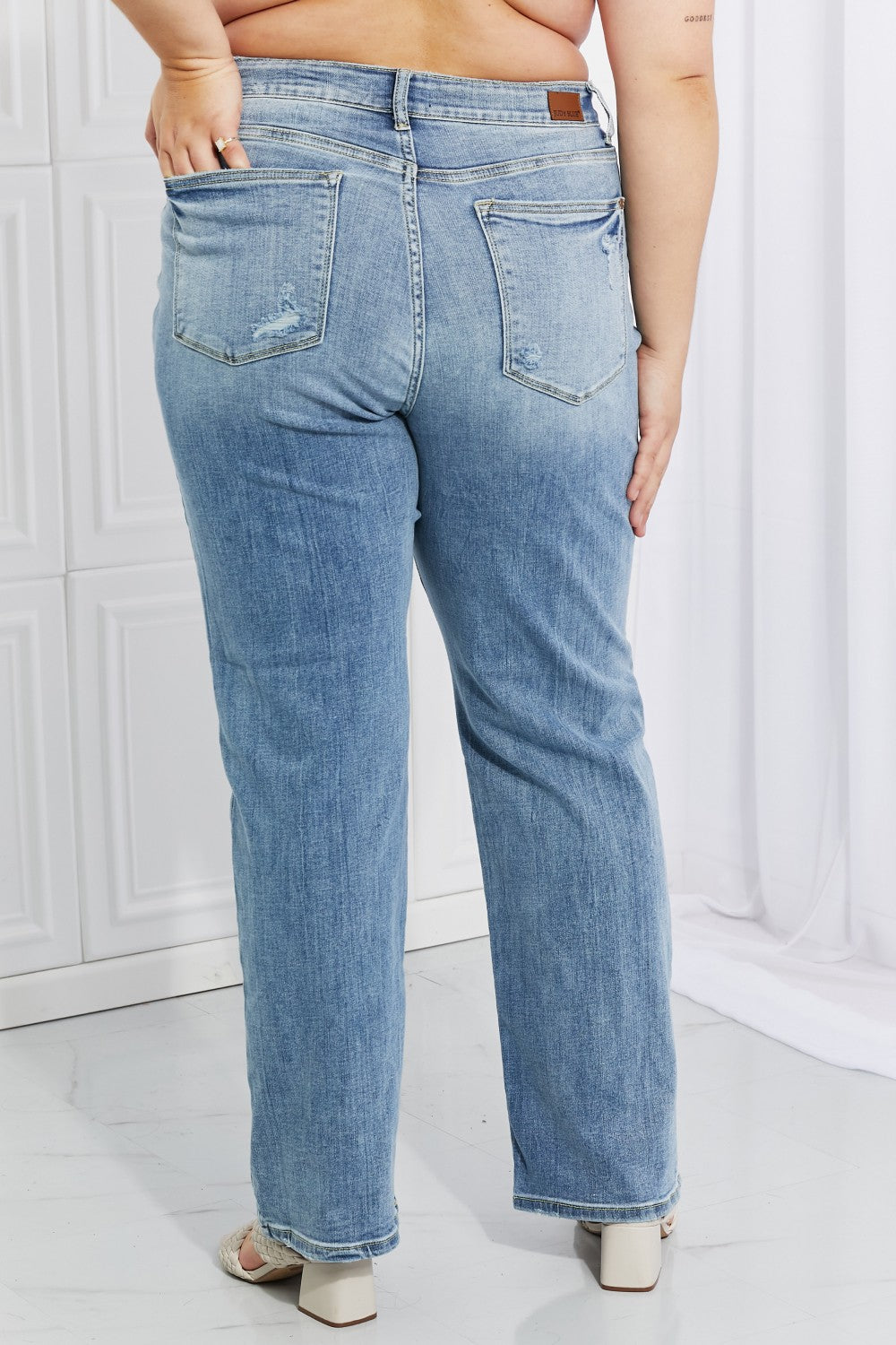 Back View, Plus Size, Judy Blue Full Size Rachel Jeans Style 82407