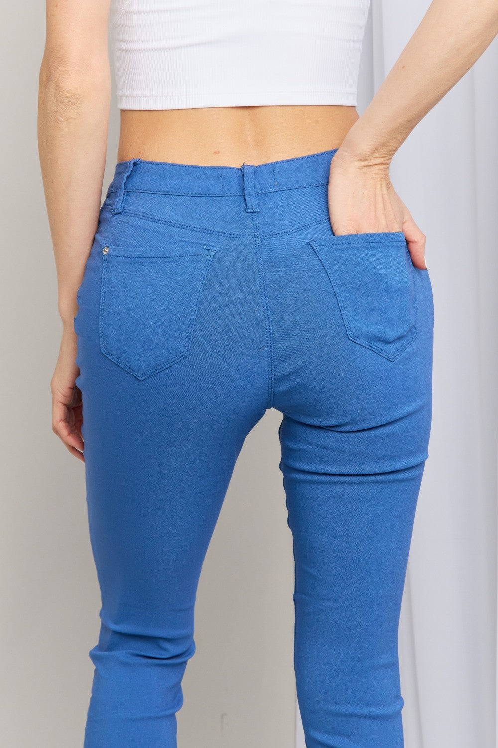Back View Close-Up, YMI, Hyperstretch Midrise Skinny