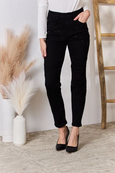 Judy Blue, Rhinestone Embellishment Slim Jeans Style 88809