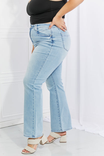 Judy Blue, Harper Full Size High Waist Wide Leg Jeans