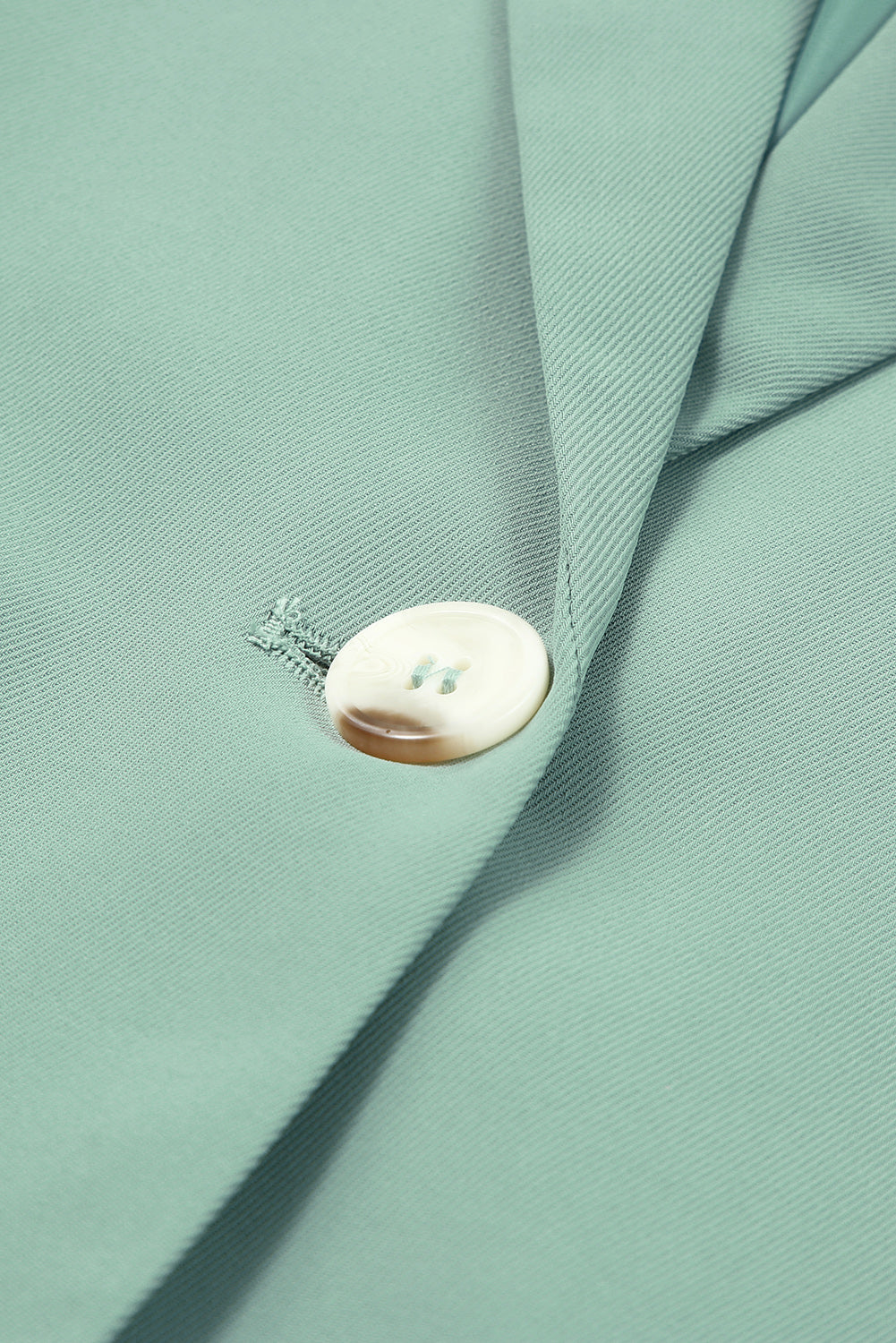 Close-Up, Sleeve, One-Button Flap Pocket Blazer In Gum Leaf