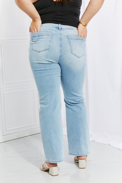 Judy Blue, Harper Full Size High Waist Wide Leg Jeans