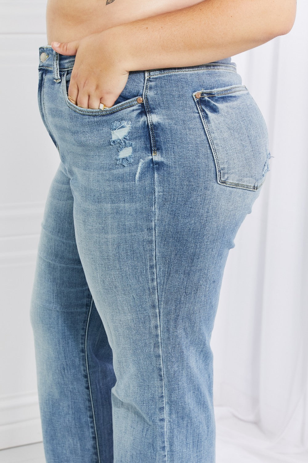 Close-Up, Plus Size, Judy Blue Full Size Rachel Jeans Style 82407
