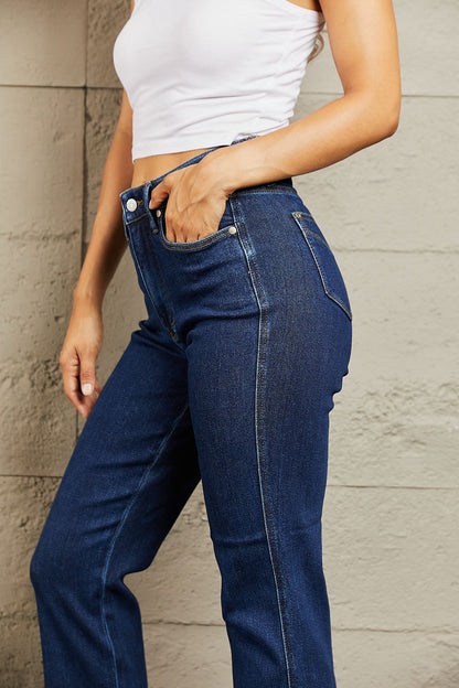 Close-Up, Judy Blue, High Waist Tummy Control Classic Straight Denim Jeans, 88575