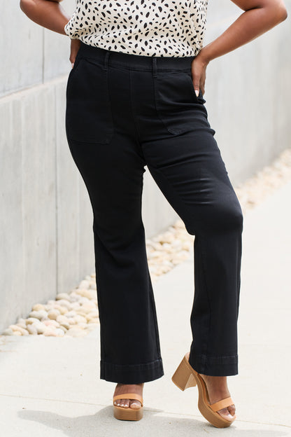 Plus Size, Judy Blue, High Rise Trouser Flare Denim Style 88651