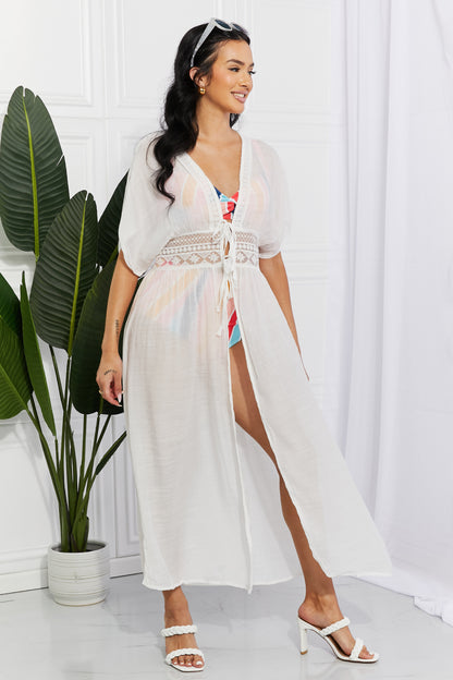 Side View, MARINA WEST, Swim Sun Goddess Tied Maxi Cover-Up