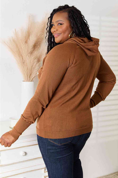 Back View, Plus Size, HEIMISH USA, Star Graphic Hooded Sweater