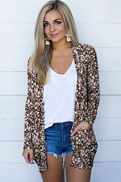 Long Sleeve Cardigan In Black