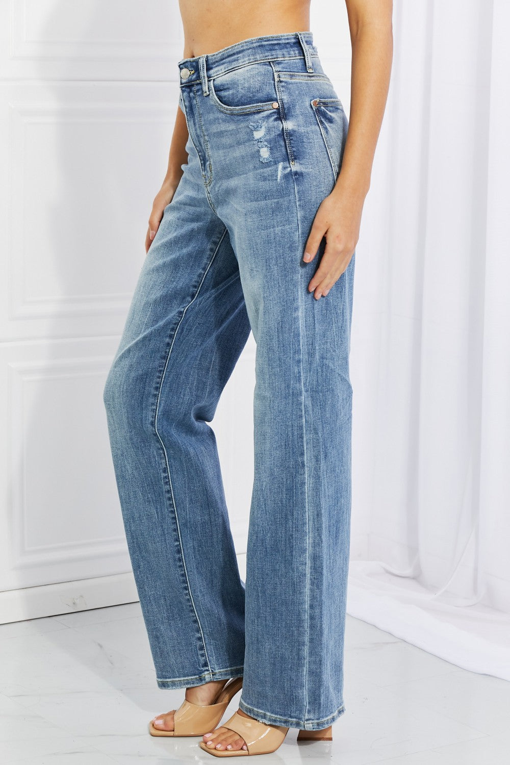 Side View, Judy Blue Full Size Rachel Jeans Style 82407